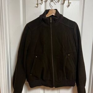 Talbots Dark Brown Women's Bomber Jacket